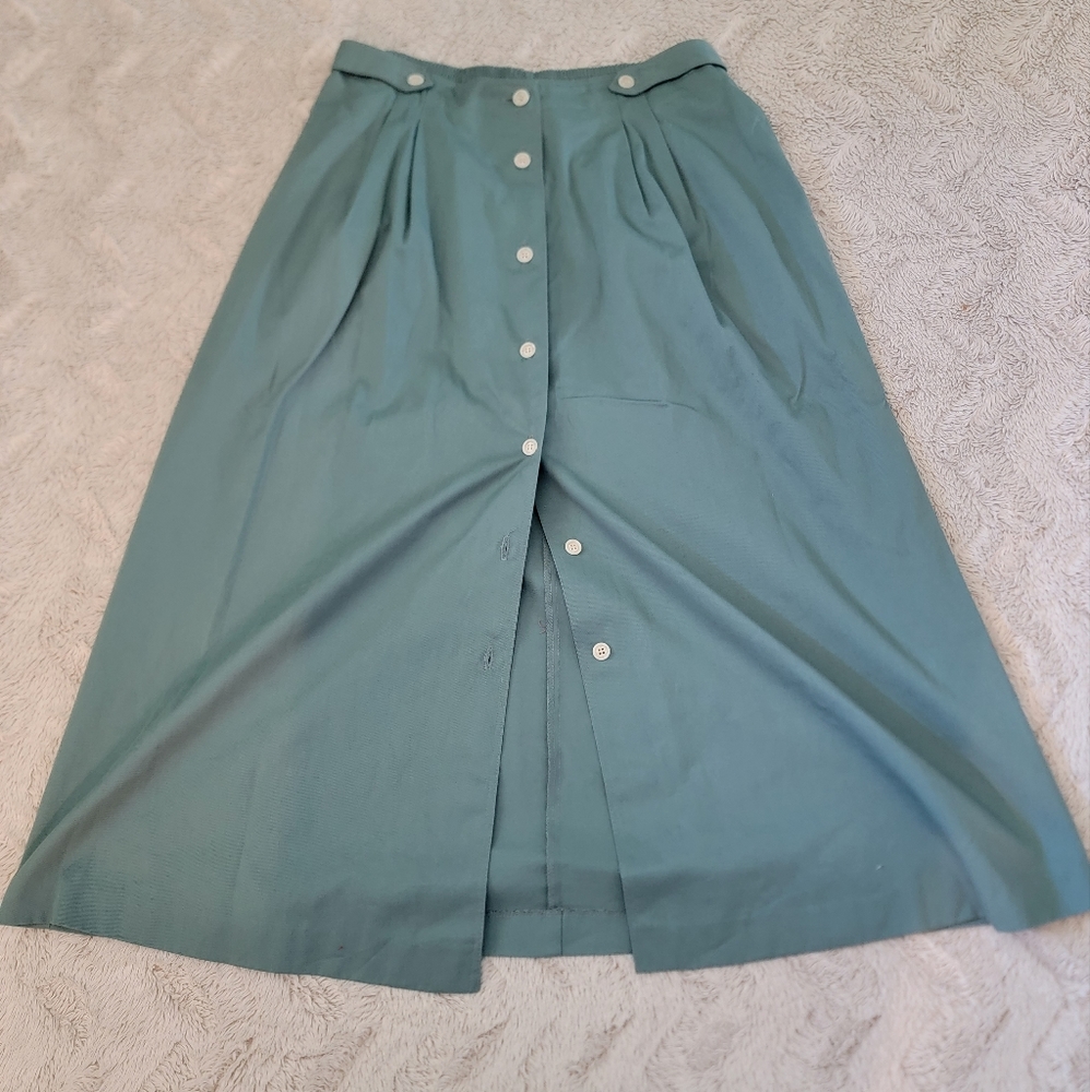 Vintage High waist button down maxi skirt